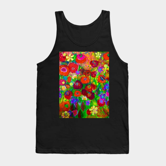 Wildflower Spectacular Tank Top by AmandaSlaterArt